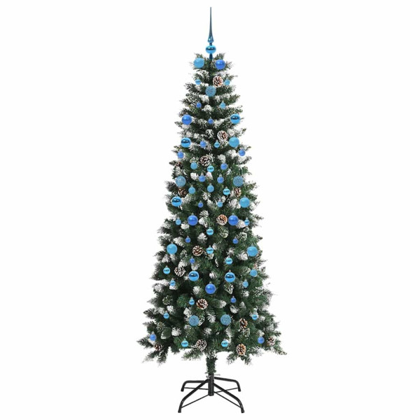 Árbol de Navidad artificial con 300 LED Verde 86 x 86 x 210 cm M 4