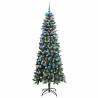 Árbol de Navidad artificial con 300 LED Verde 86 x 86 x 210 cm 4