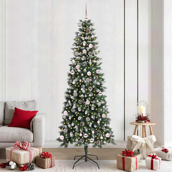 Árbol de Navidad artificial con 300 LED Verde 96 x 96 x 240 cm D