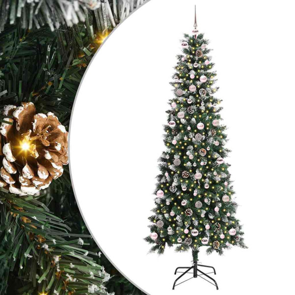 Árbol de Navidad artificial con 300 LED Verde 96 x 96 x 240 cm M 2