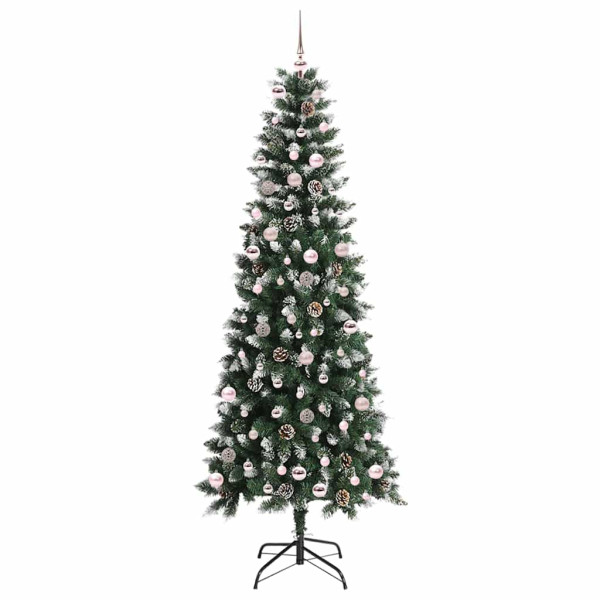 Árbol de Navidad artificial con 300 LED Verde 96 x 96 x 240 cm M 4