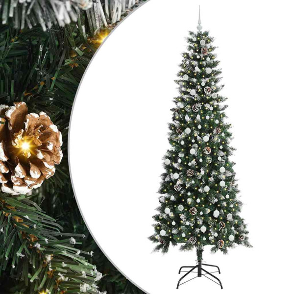 Árbol de Navidad artificial con 300 LED Verde 96 x 96 x 240 cm M 2