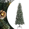 Árbol de Navidad artificial con 300 LED Verde 96 x 96 x 240 cm 2