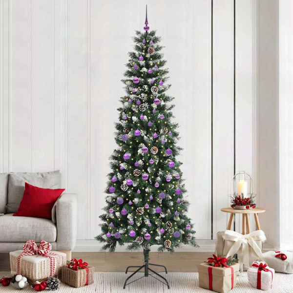 Árbol de Navidad artificial con 300 LED Verde 96 x 96 x 240 cm D