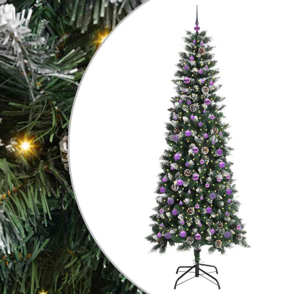 Árbol de Navidad artificial con 300 LED Verde 96 x 96 x 240 cm M 2
