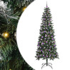 Árbol de Navidad artificial con 300 LED Verde 96 x 96 x 240 cm 2