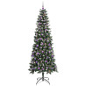 Árbol de Navidad artificial con 300 LED Verde 96 x 96 x 240 cm 3