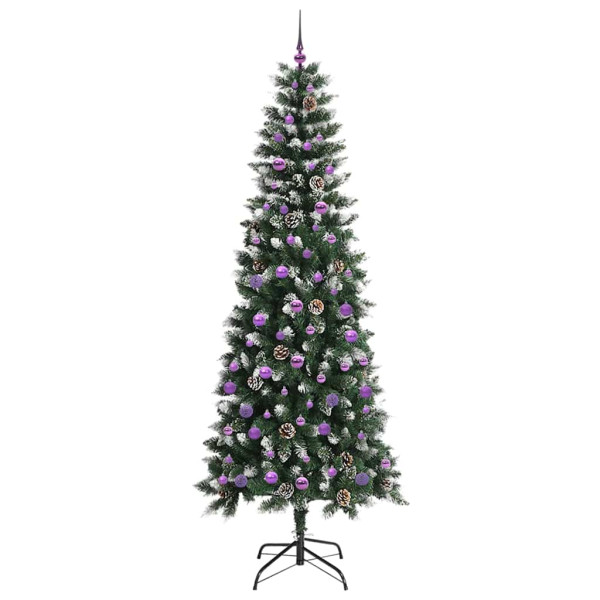 Árbol de Navidad artificial con 300 LED Verde 96 x 96 x 240 cm M 4