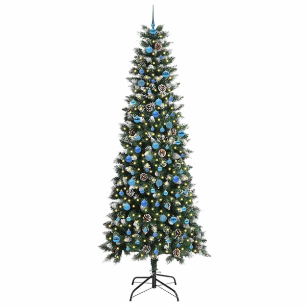 Árbol de Navidad artificial con 300 LED Verde 96 x 96 x 240 cm M 2