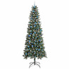 Árbol de Navidad artificial con 300 LED Verde 96 x 96 x 240 cm 2