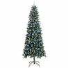 Árbol de Navidad artificial con 300 LED Verde 96 x 96 x 240 cm 3