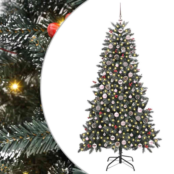 Árbol de Navidad artificial con 300 LED Verde 99 x 99 x 180 cm M 2