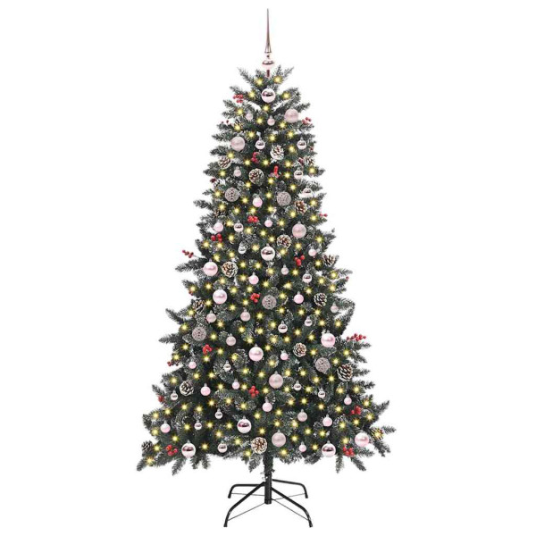 Árbol de Navidad artificial con 300 LED Verde 99 x 99 x 180 cm M 3