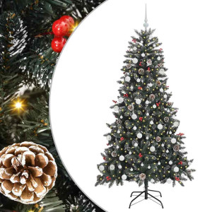 Árbol de Navidad artificial con 300 LED Verde 99 x 99 x 180 cm H