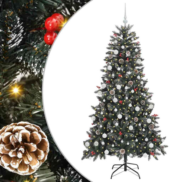 Árbol de Navidad artificial con 300 LED Verde 99 x 99 x 180 cm M 2