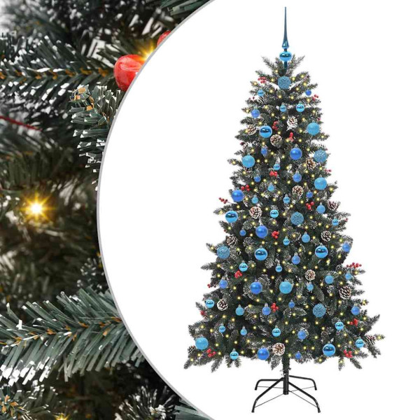Árbol de Navidad artificial con 300 LED Verde 99 x 99 x 180 cm M 2