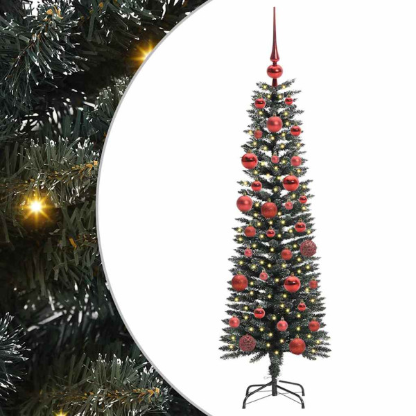 Árbol de Navidad artificial con 150 LED Verde 43 x 43 x 150 cm M 2