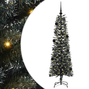 Árbol de Navidad artificial con 150 LED Verde 43 x 43 x 150 cm H
