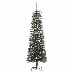 Árbol de Navidad artificial con 150 LED Verde 43 x 43 x 150 cm H