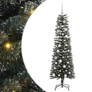 Árbol de Navidad artificial con 150 LED Verde 43 x 43 x 150 cm H
