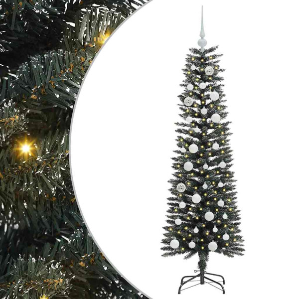 Árbol de Navidad artificial con 150 LED Verde 43 x 43 x 150 cm M 2