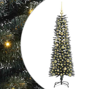 Árbol de Navidad artificial con 150 LED Verde 43 x 43 x 150 cm H