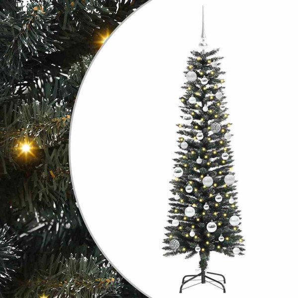 Árbol de Navidad artificial con 150 LED Verde 43 x 43 x 150 cm M 2