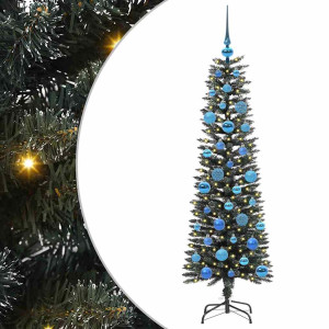 Árbol de Navidad artificial con 150 LED Verde 43 x 43 x 150 cm H