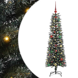Árbol de Navidad artificial con 150 LED Verde 43 x 43 x 150 cm H