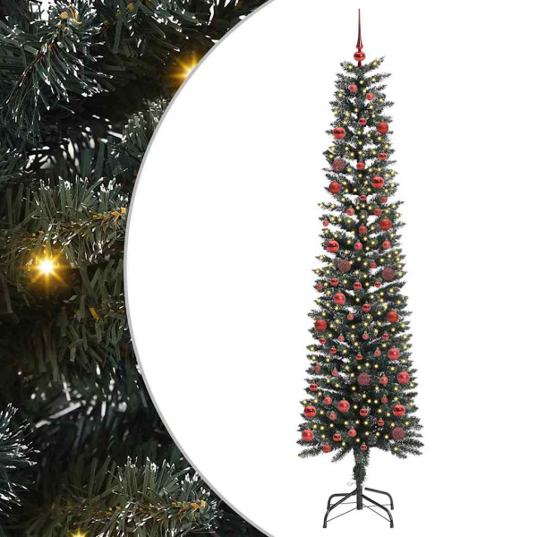 Árbol de Navidad artificial con 300 LED Verde 58 x 58 x 210 cm D