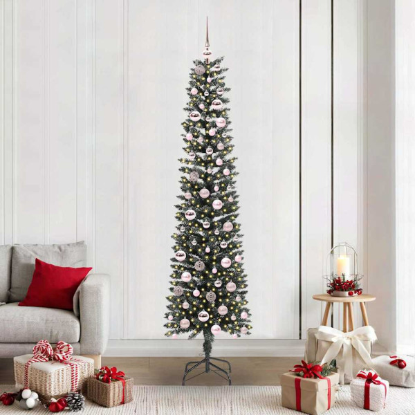 Árbol de Navidad artificial con 300 LED Verde 58 x 58 x 210 cm D