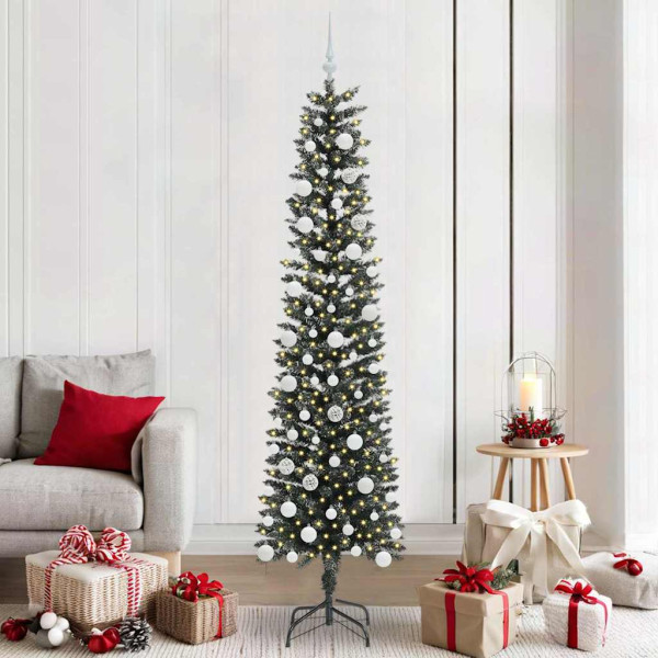 Árbol de Navidad artificial con 300 LED Verde 58 x 58 x 210 cm D