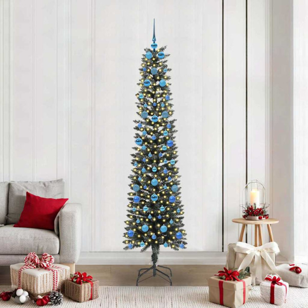 Árbol de Navidad artificial con 300 LED Verde 58 x 58 x 210 cm D