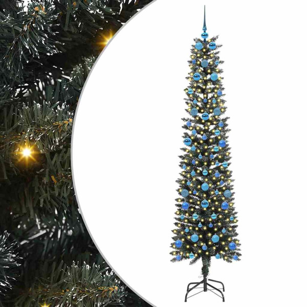 Árbol de Navidad artificial con 300 LED Verde 58 x 58 x 210 cm M 2