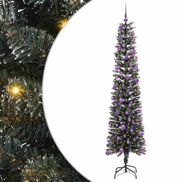 Árbol de Navidad artificial con 300 LED Verde 58 x 58 x 240 cm M 2