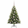 Árbol de Navidad Artificial Articulado 150 LEDs Verde 120 cm 3