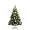 Árbol de Navidad Artificial Articulado 150 LEDs Verde 120 cm 4