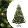 Árbol de Navidad Artificial Articulado 150 LEDs Verde 120 cm 2