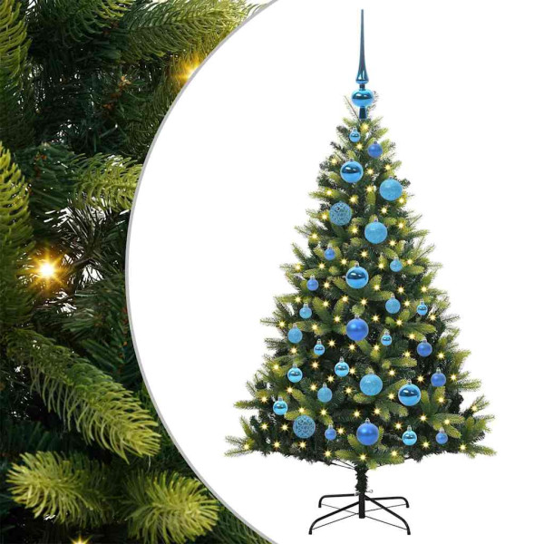 Árbol de Navidad Artificial Articulado 150 LEDs Verde 120 cm M 2