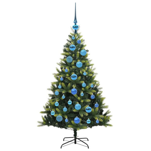 Árbol de Navidad Artificial Articulado 150 LEDs Verde 120 cm M 4