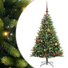 Árbol de Navidad Artificial Articulado 150 LEDs Verde 120 cm 2