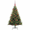 Árbol de Navidad Artificial Articulado 150 LEDs Verde 150 cm 3