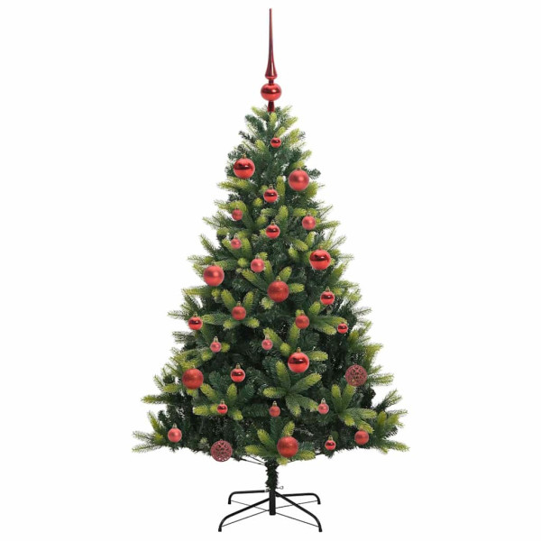 Árbol de Navidad Artificial Articulado 150 LEDs Verde 150 cm M 4