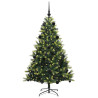 Árbol de Navidad Artificial Articulado 150 LEDs Verde 150 cm 3