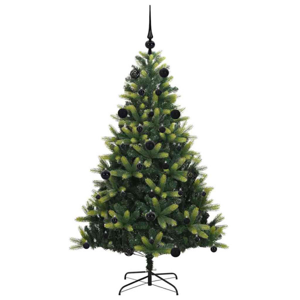 Árbol de Navidad Artificial Articulado 150 LEDs Verde 150 cm M 4