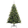 Árbol de Navidad Artificial Articulado 150 LEDs Verde 150 cm 2