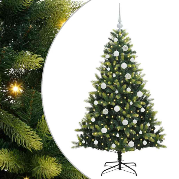 Árbol de Navidad Artificial Articulado 150 LEDs Verde 150 cm M 2