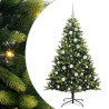 Árbol de Navidad Artificial Articulado 150 LEDs Verde 150 cm 2