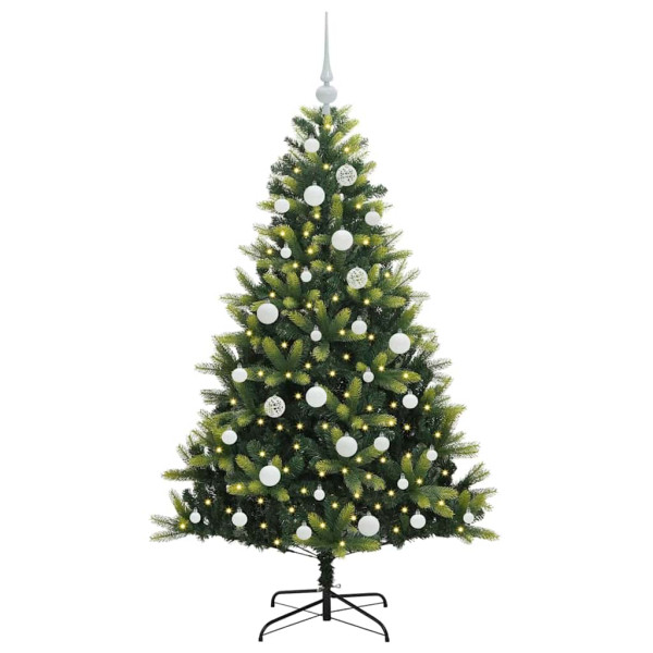Árbol de Navidad Artificial Articulado 150 LEDs Verde 150 cm M 3