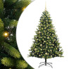 Árbol de Navidad Artificial Articulado 150 LEDs Verde 150 cm 2